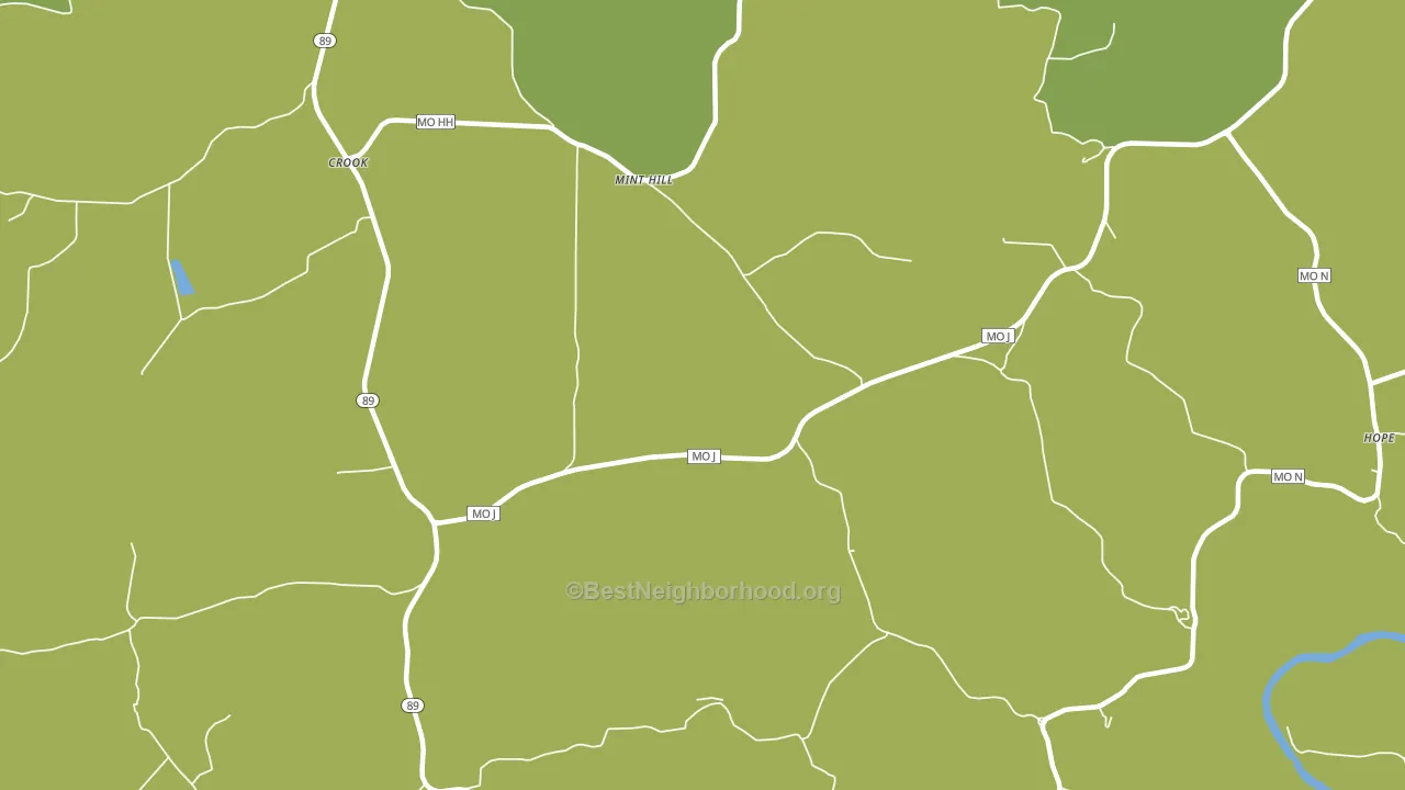 Mint Hill, MO block-group voter-turnout map