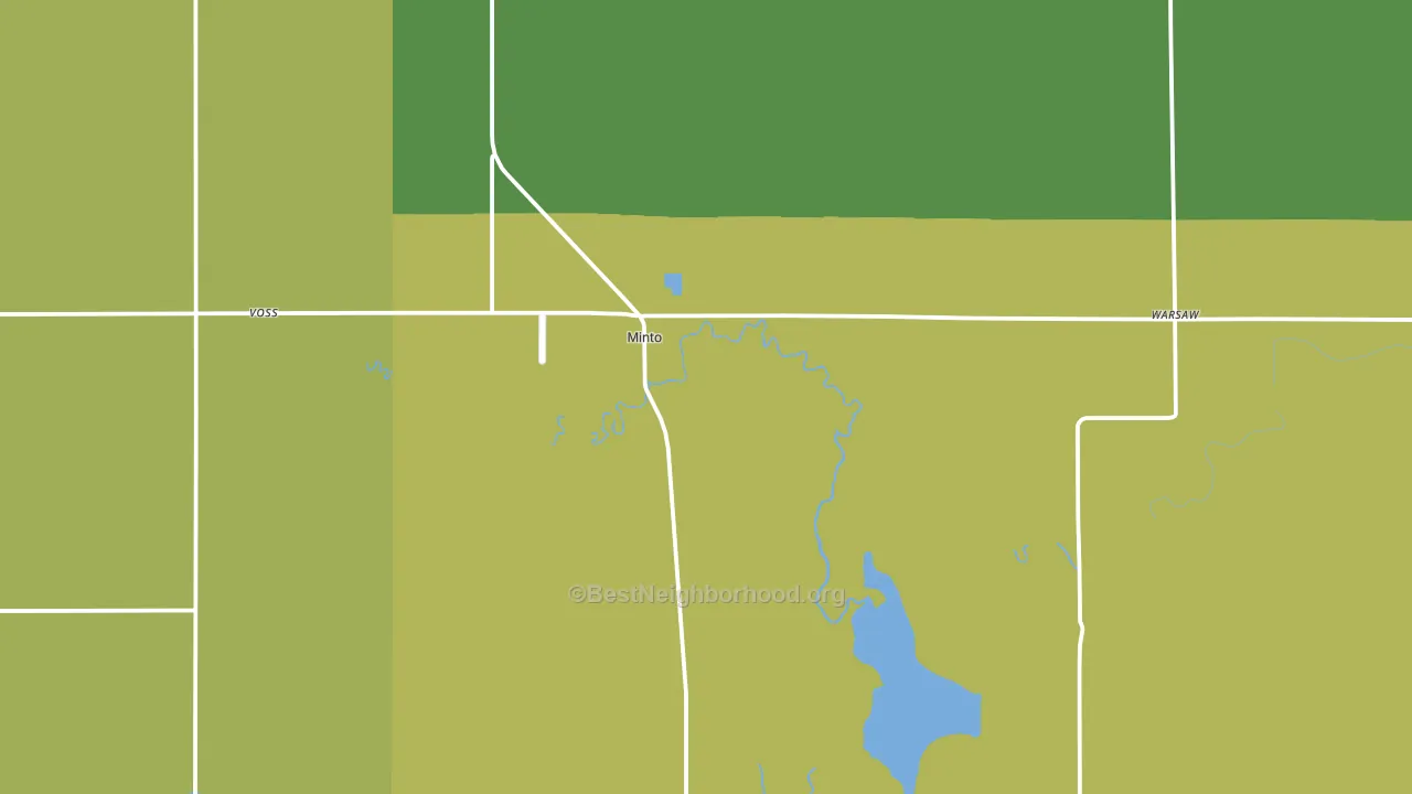 Minto, ND block-group voter-turnout map