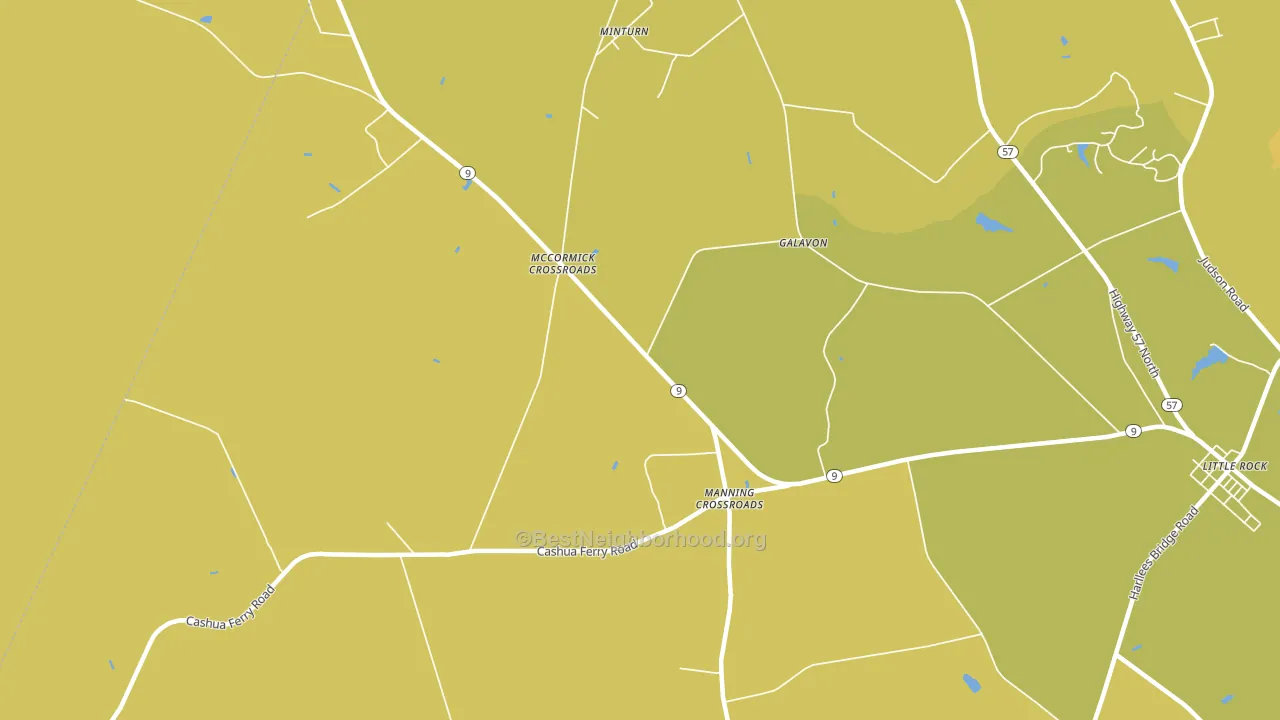 Minturn, SC block-group voter-turnout map