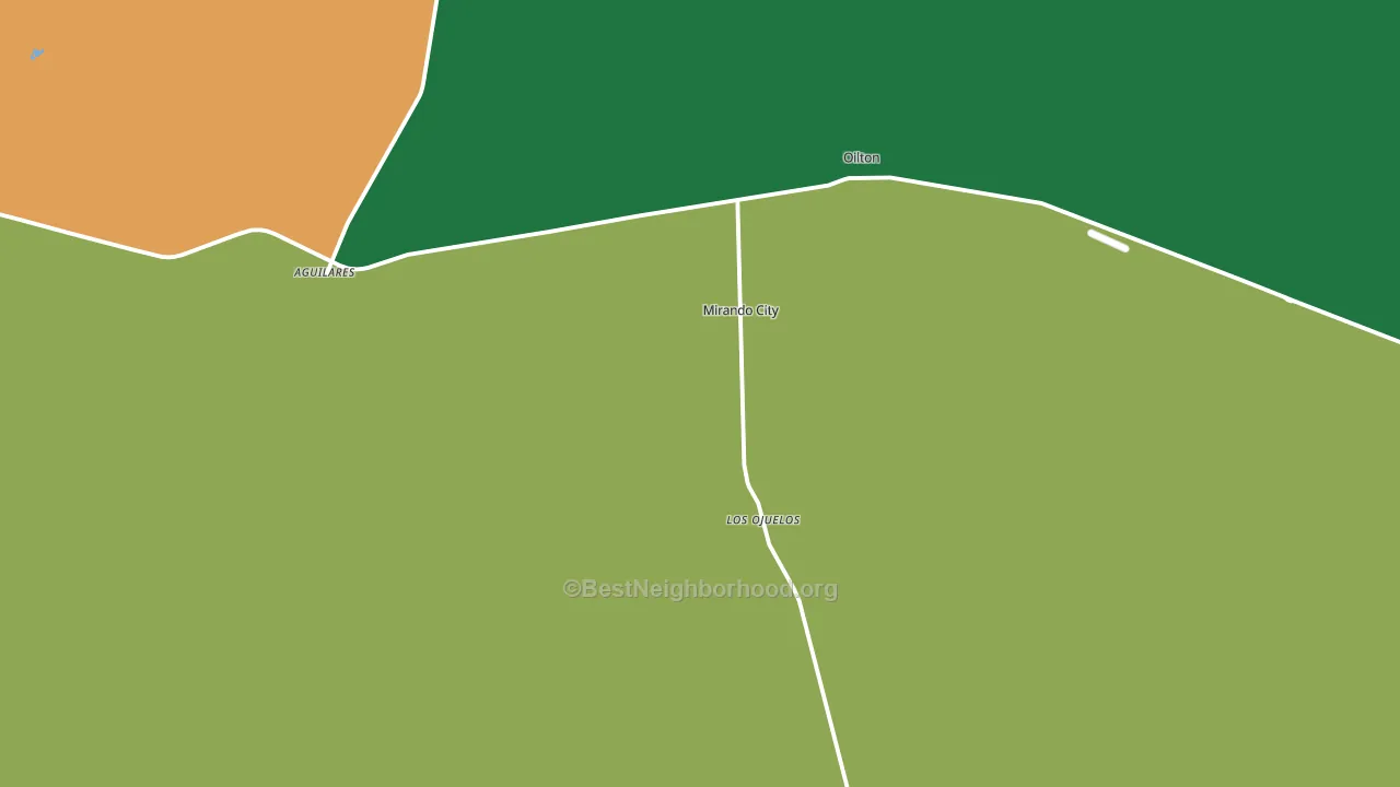 Mirando City, TX block-group voter-turnout map