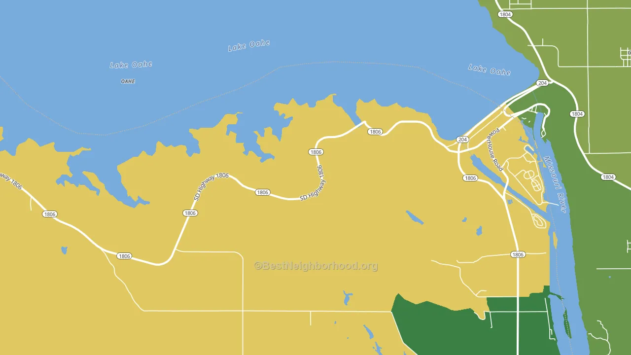 Mission Ridge, SD block-group voter-turnout map