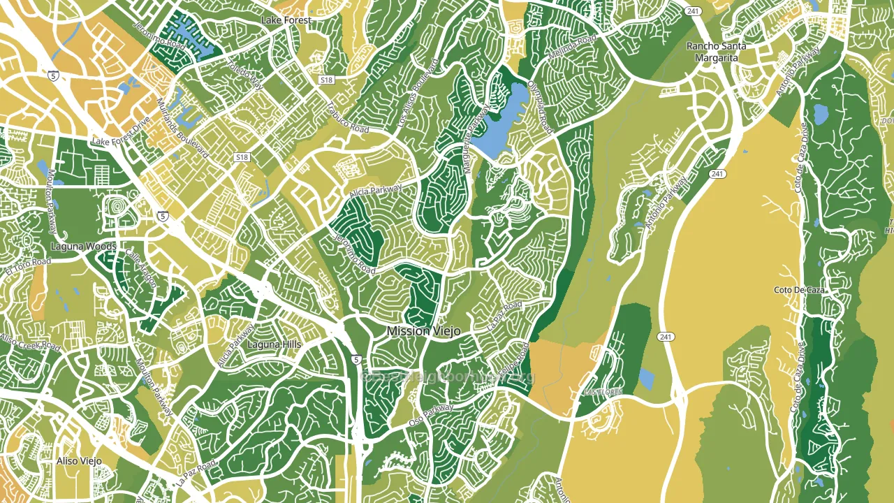 Mission Viejo, CA block-group voter-turnout map