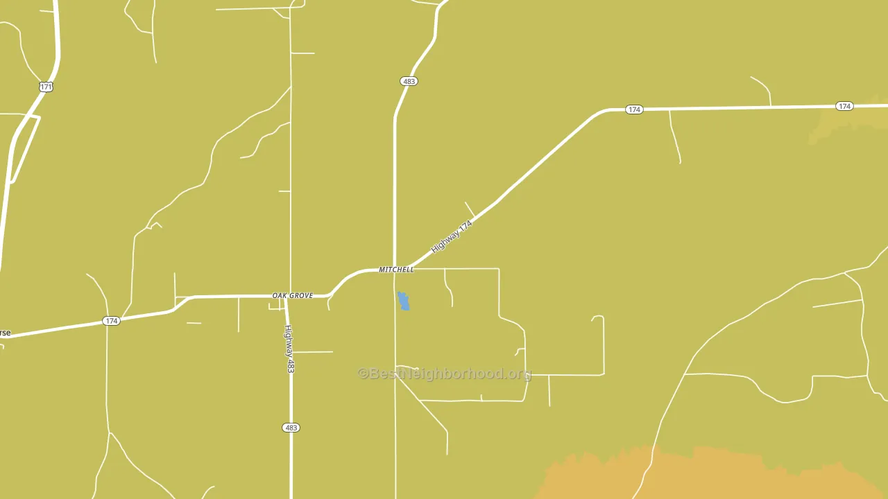 Mitchell, LA block-group voter-turnout map