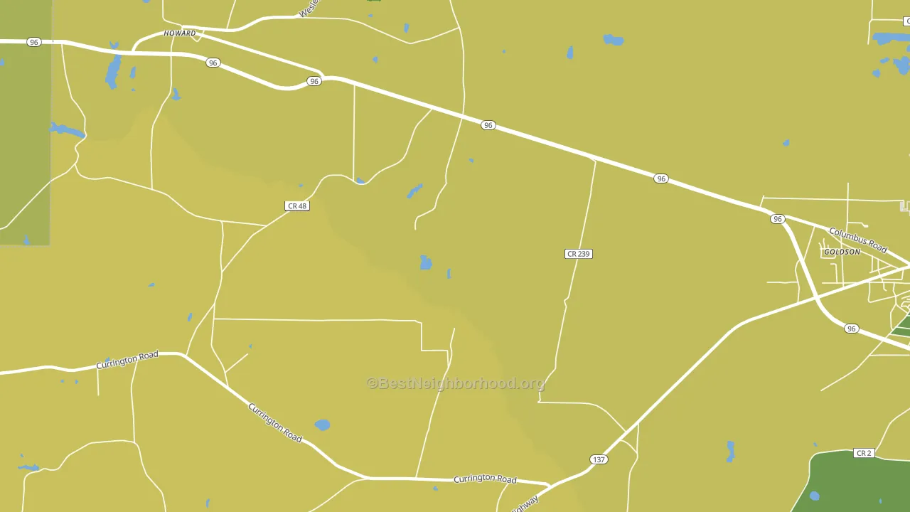 Mizell, GA block-group voter-turnout map