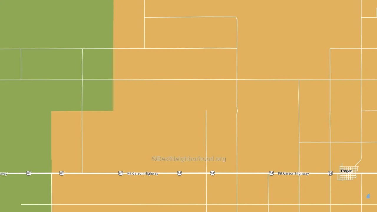 Mocane, OK block-group voter-turnout map