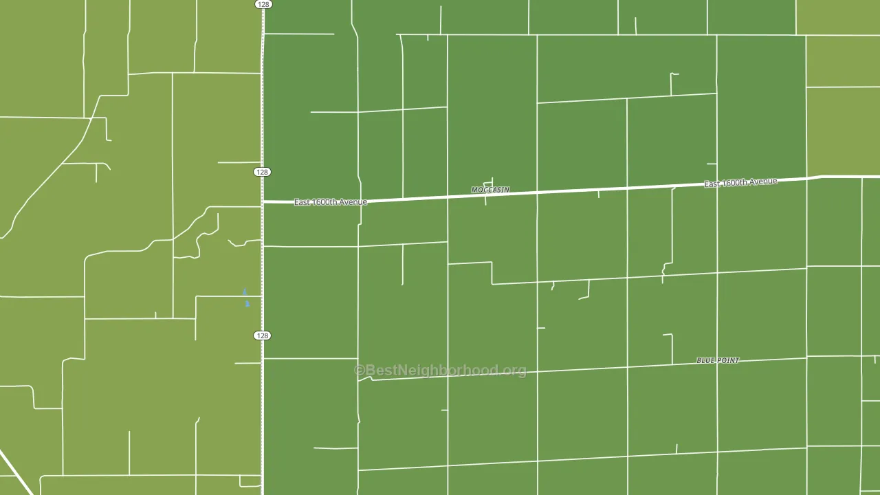 Moccasin, IL block-group voter-turnout map