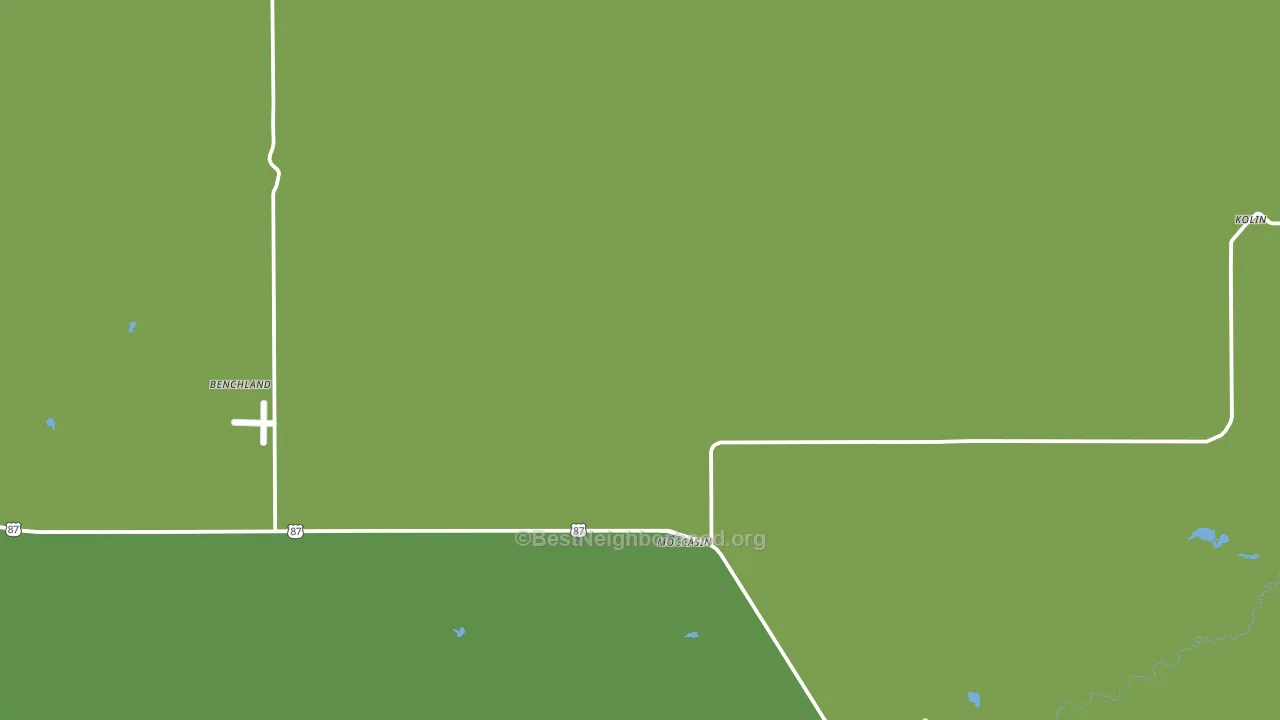Moccasin, MT block-group voter-turnout map