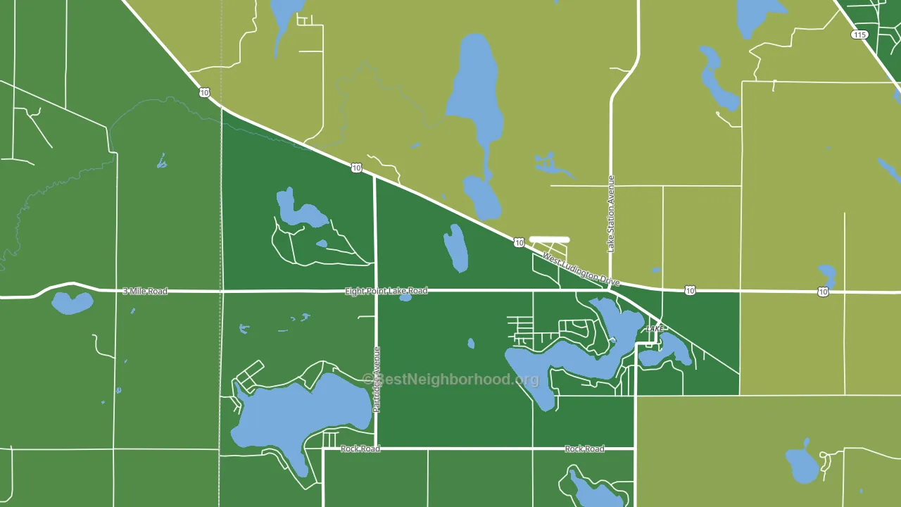 Moddersville, MI block-group voter-turnout map