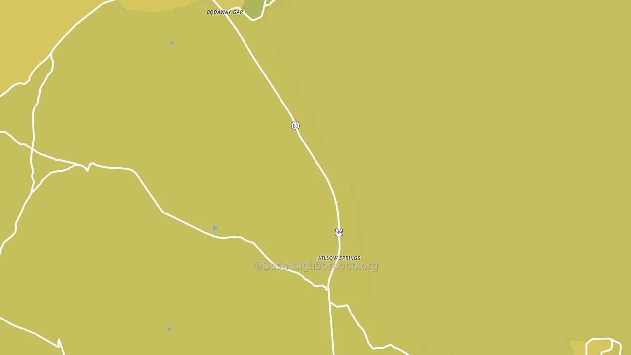 Moenave, AZ block-group voter-turnout map