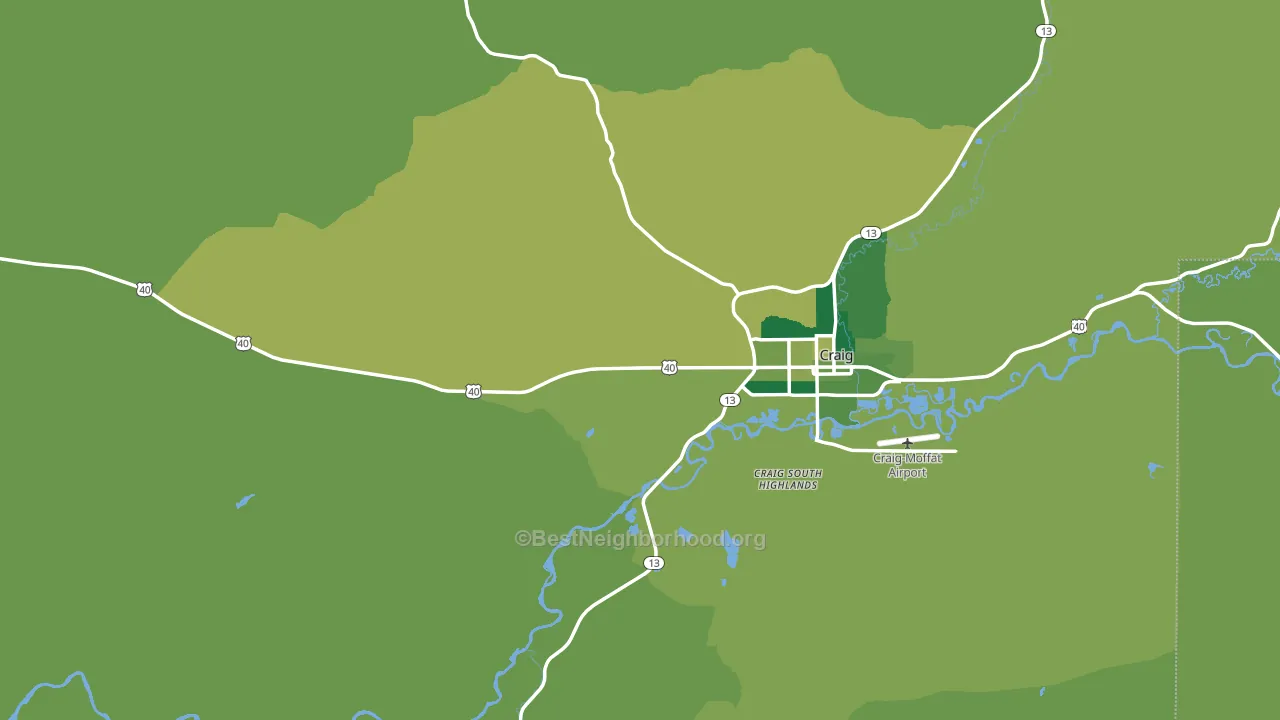 Moffat County, CO block-group voter-turnout map