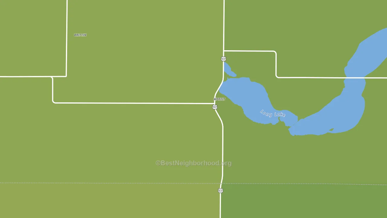 Moffit, ND block-group voter-turnout map