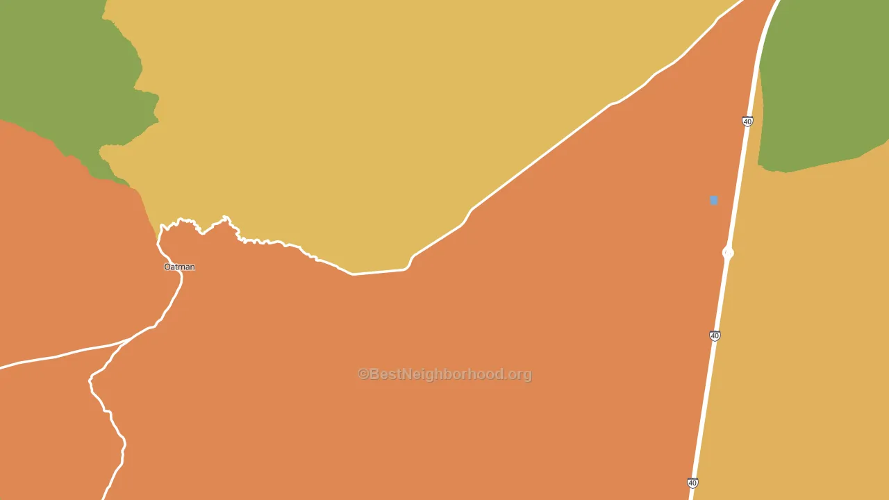 Mohave County, AZ block-group voter-turnout map
