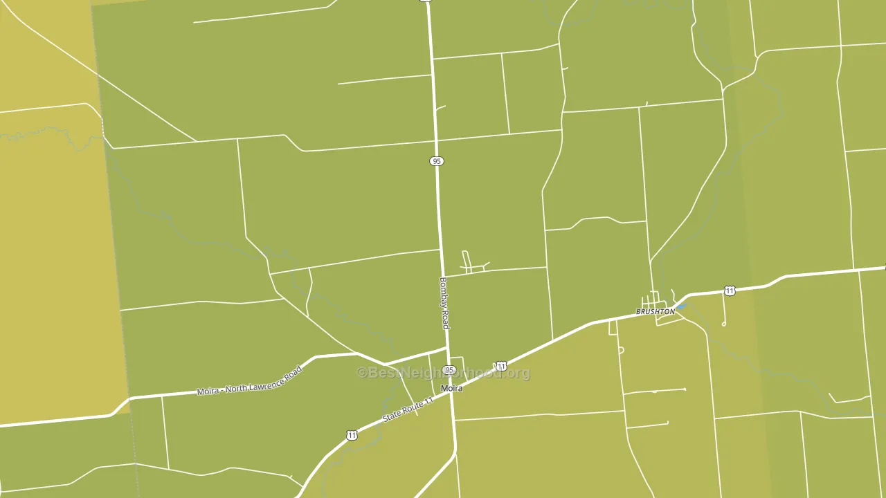 Moira, NY block-group voter-turnout map