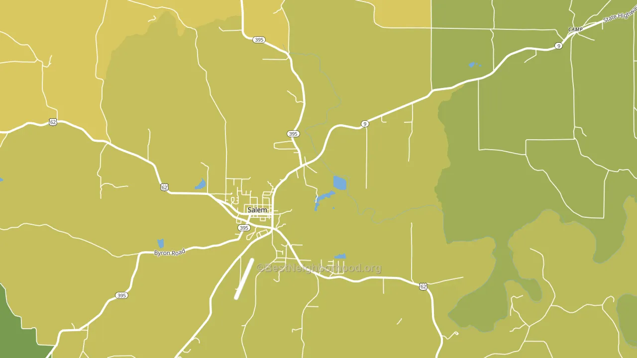 Moko, AR block-group voter-turnout map