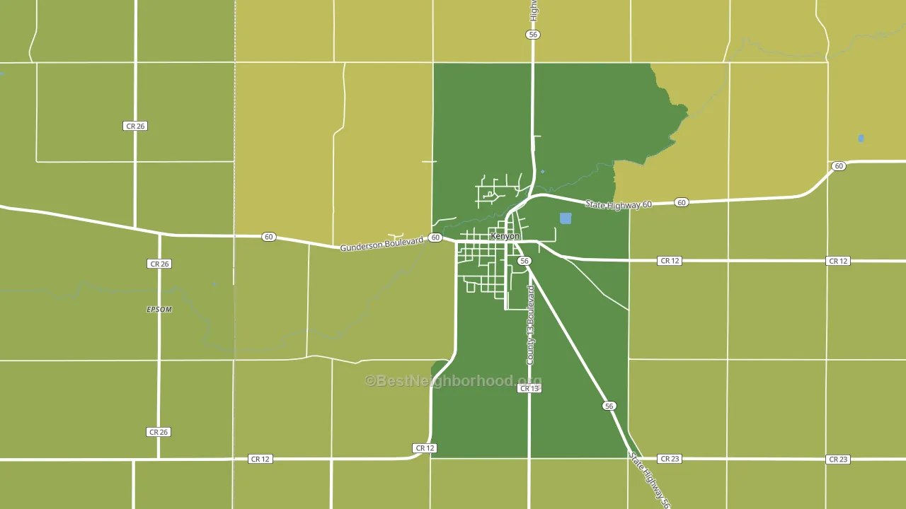 Moland, MN block-group voter-turnout map