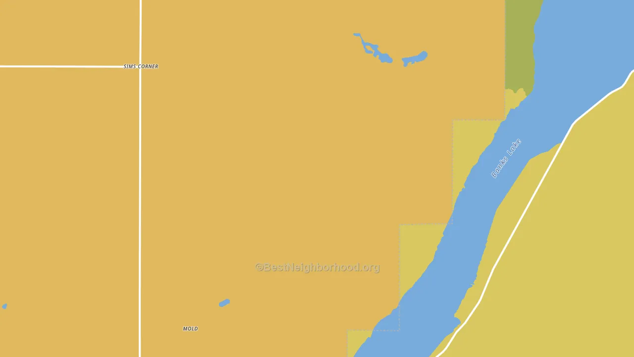 Mold, WA block-group voter-turnout map