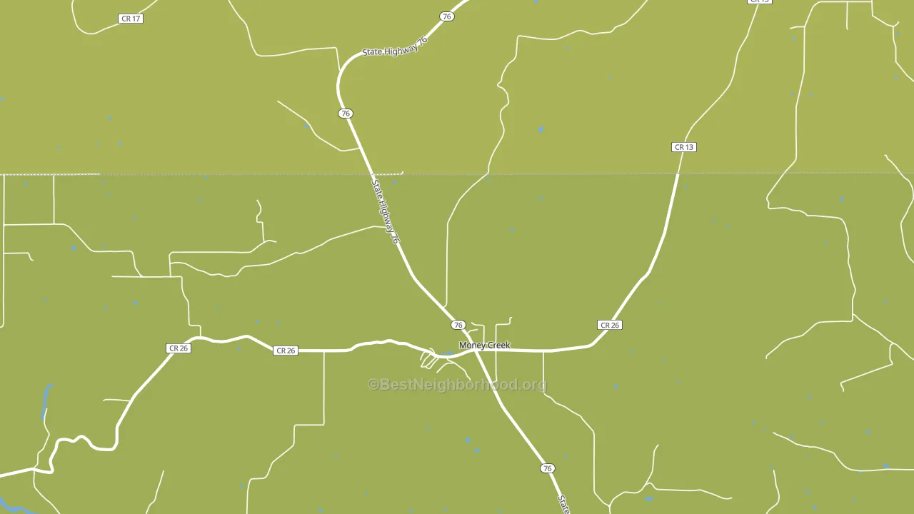 Money Creek, MN block-group voter-turnout map