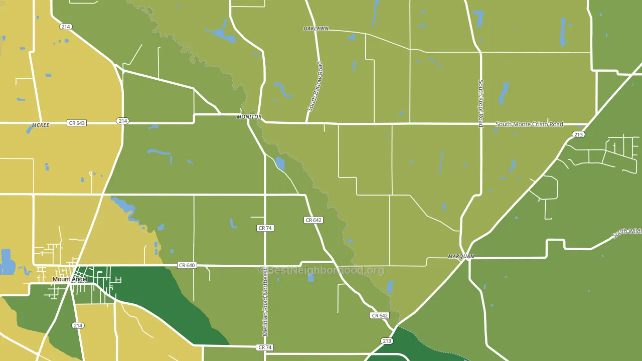 Monitor, OR block-group voter-turnout map