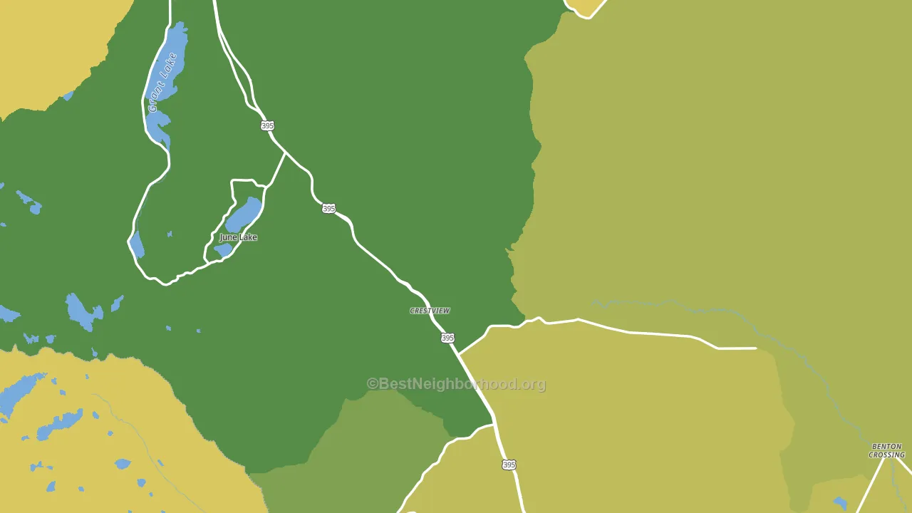 Mono County, CA block-group voter-turnout map