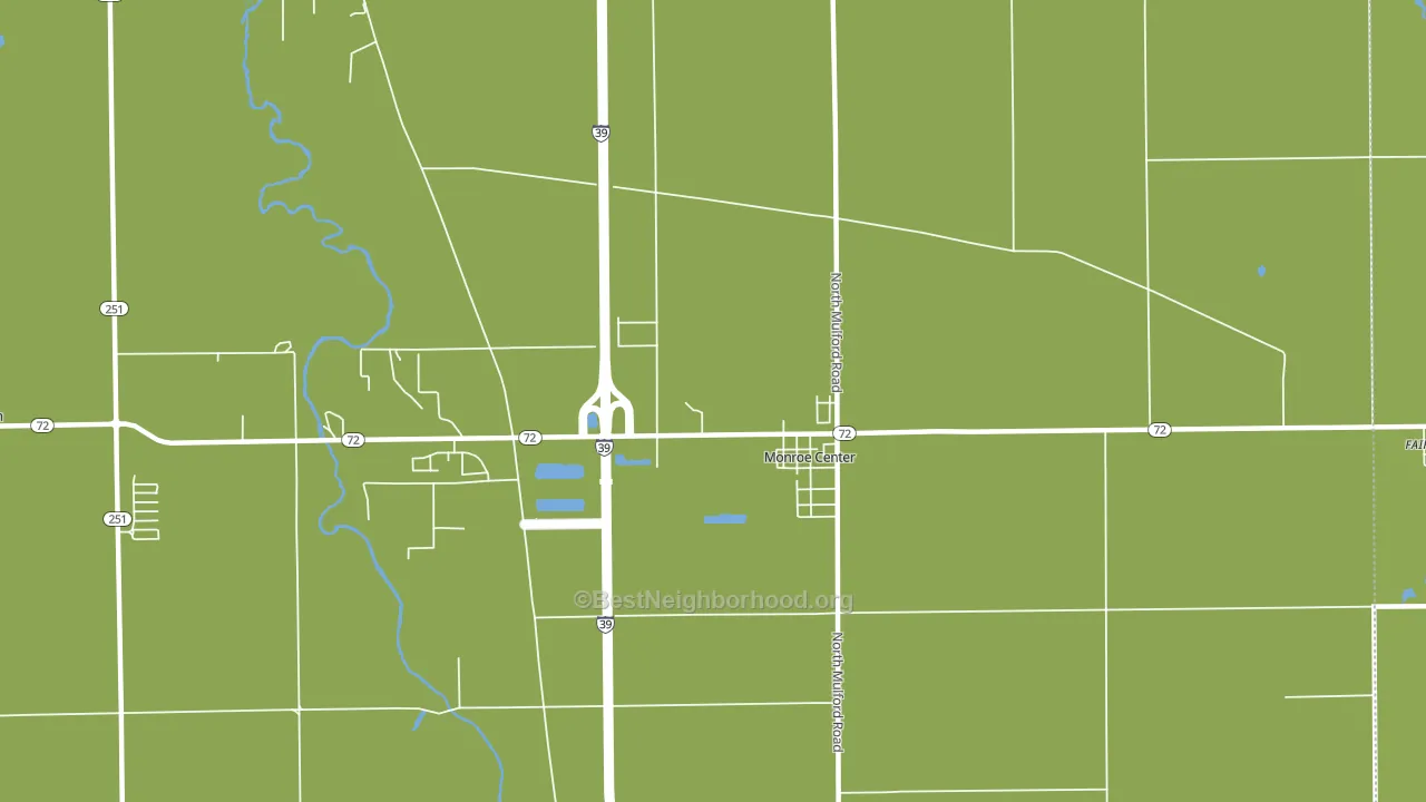 Monroe Center, IL block-group voter-turnout map