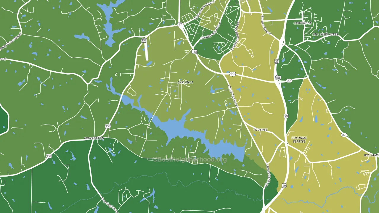 Monroeton, NC block-group voter-turnout map