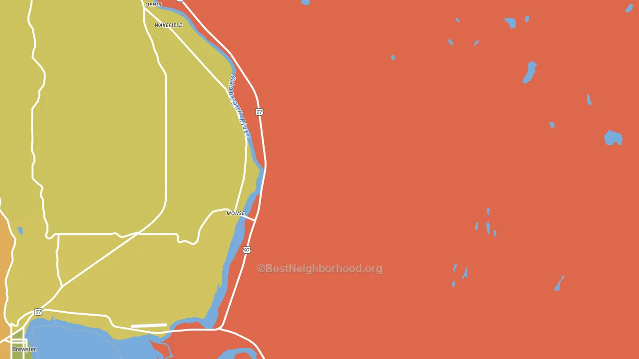 Monse, WA block-group voter-turnout map