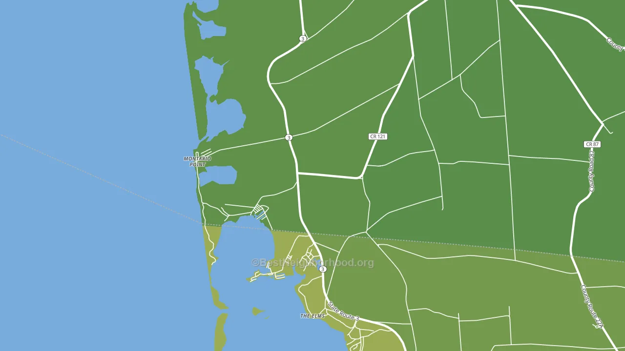 Montario Point, NY block-group voter-turnout map