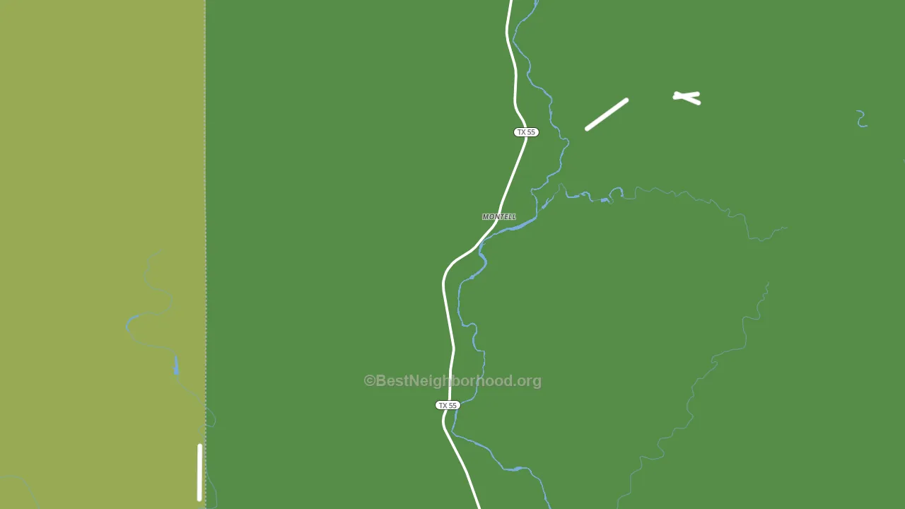 Montell, TX block-group voter-turnout map