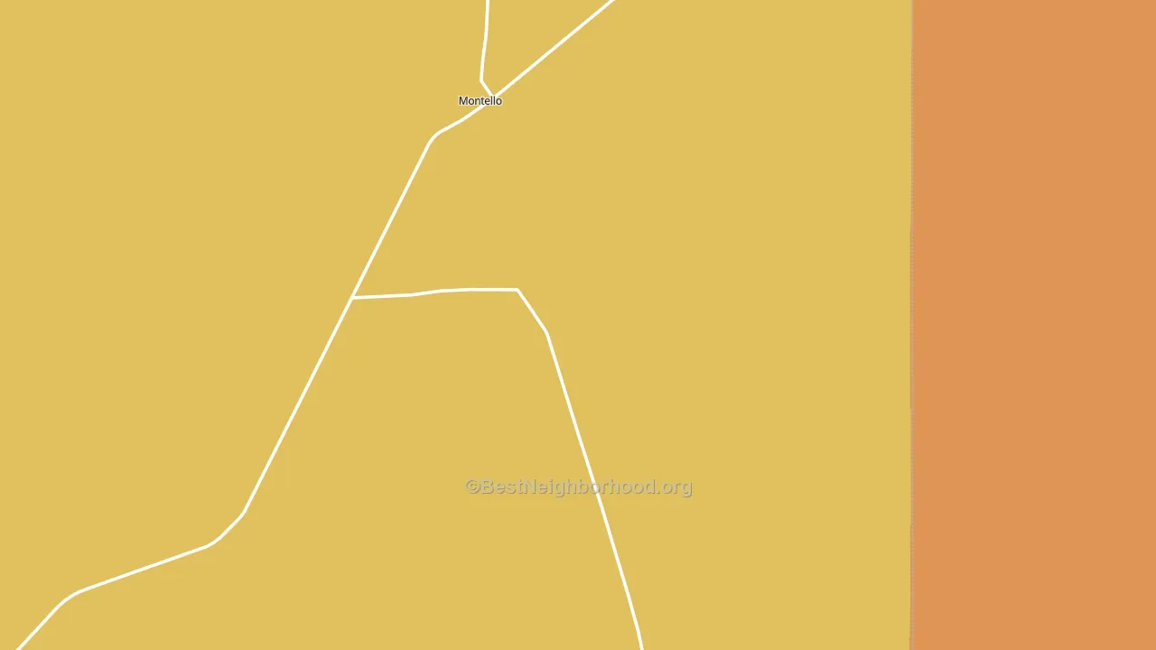 Montello, NV block-group voter-turnout map