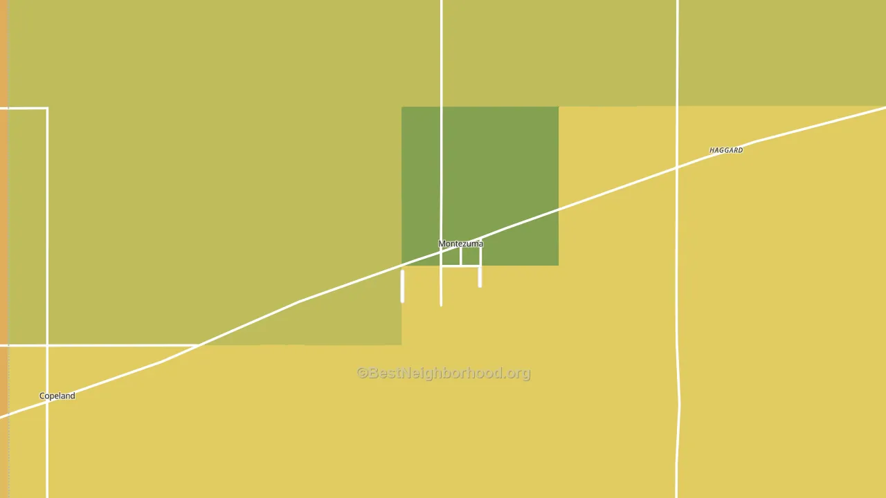 Montezuma, KS block-group voter-turnout map