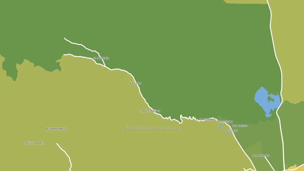 Montezuma, NM block-group voter-turnout map