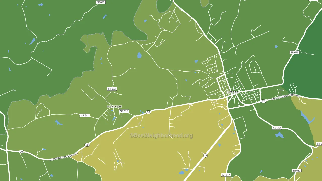 Montford, VA block-group voter-turnout map