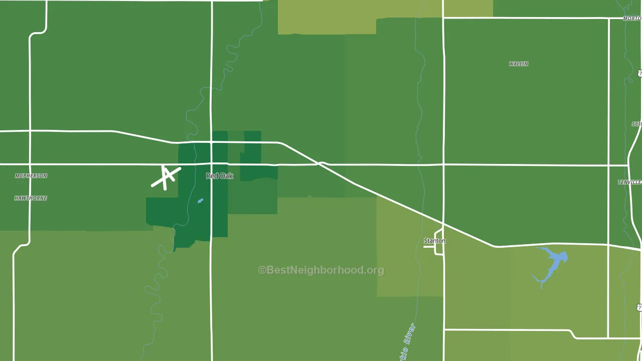 Montgomery County, IA block-group voter-turnout map