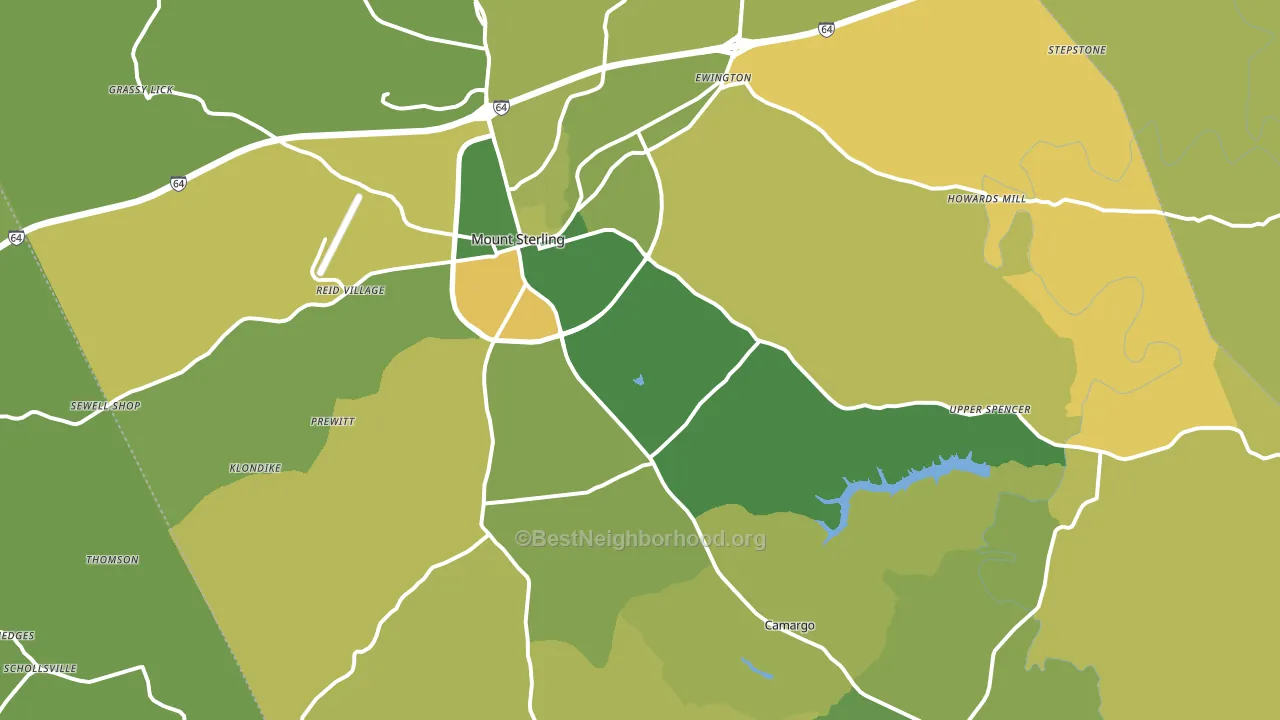 Montgomery County, KY block-group voter-turnout map