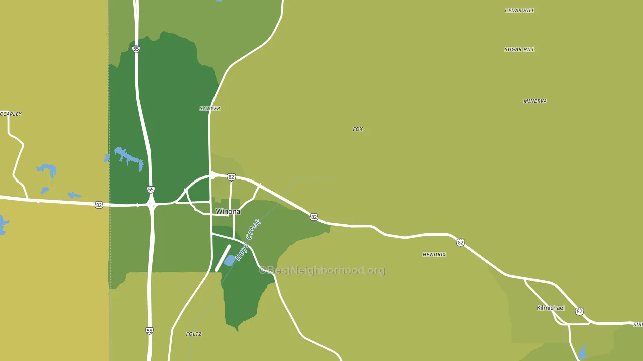 Montgomery County, MS block-group voter-turnout map