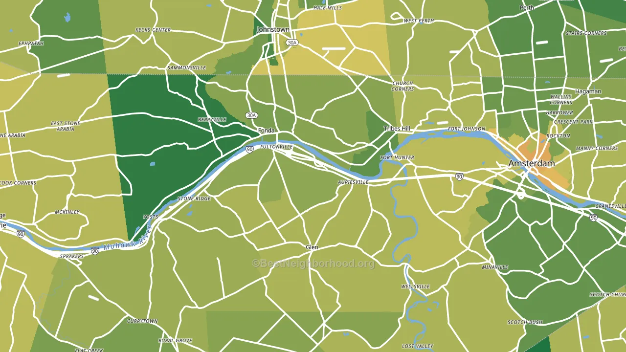 Montgomery County, NY block-group voter-turnout map