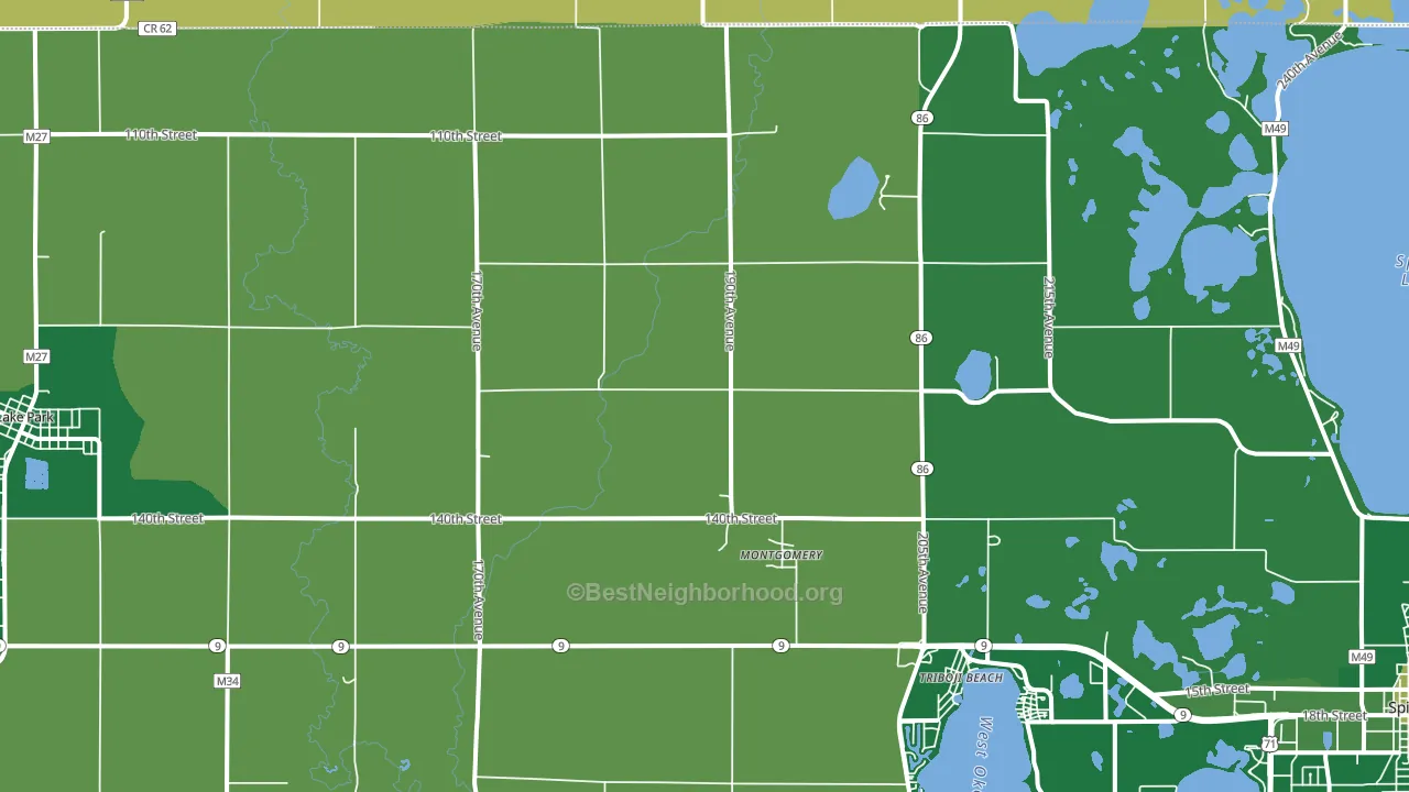 Montgomery, IA block-group voter-turnout map