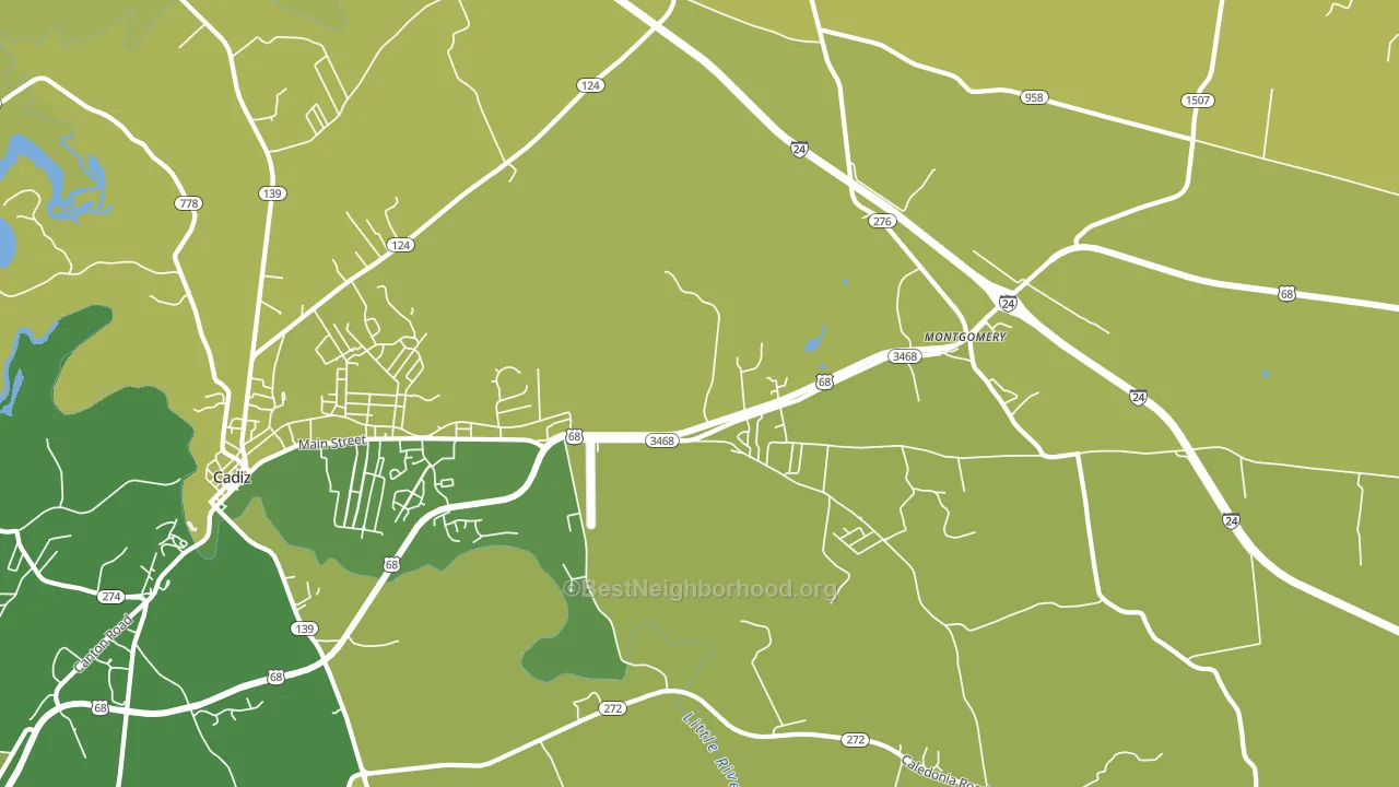 Montgomery, KY block-group voter-turnout map