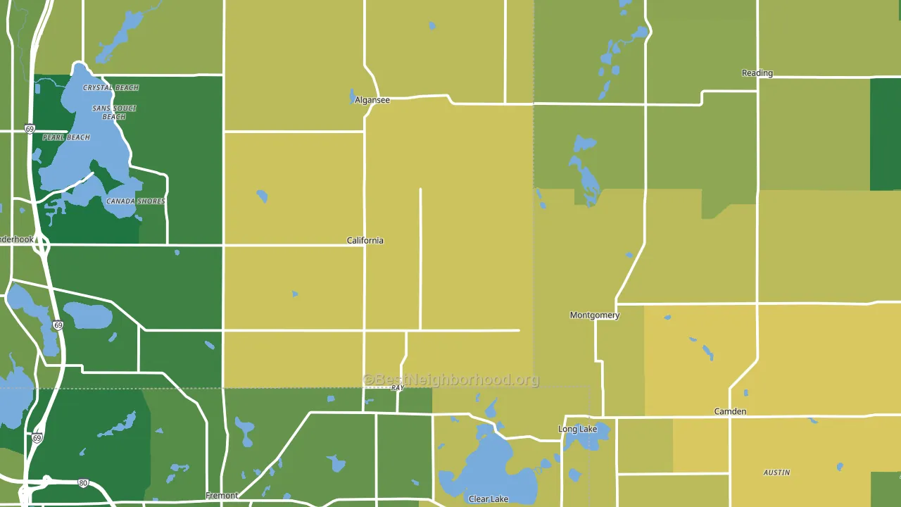 Montgomery, MI block-group voter-turnout map