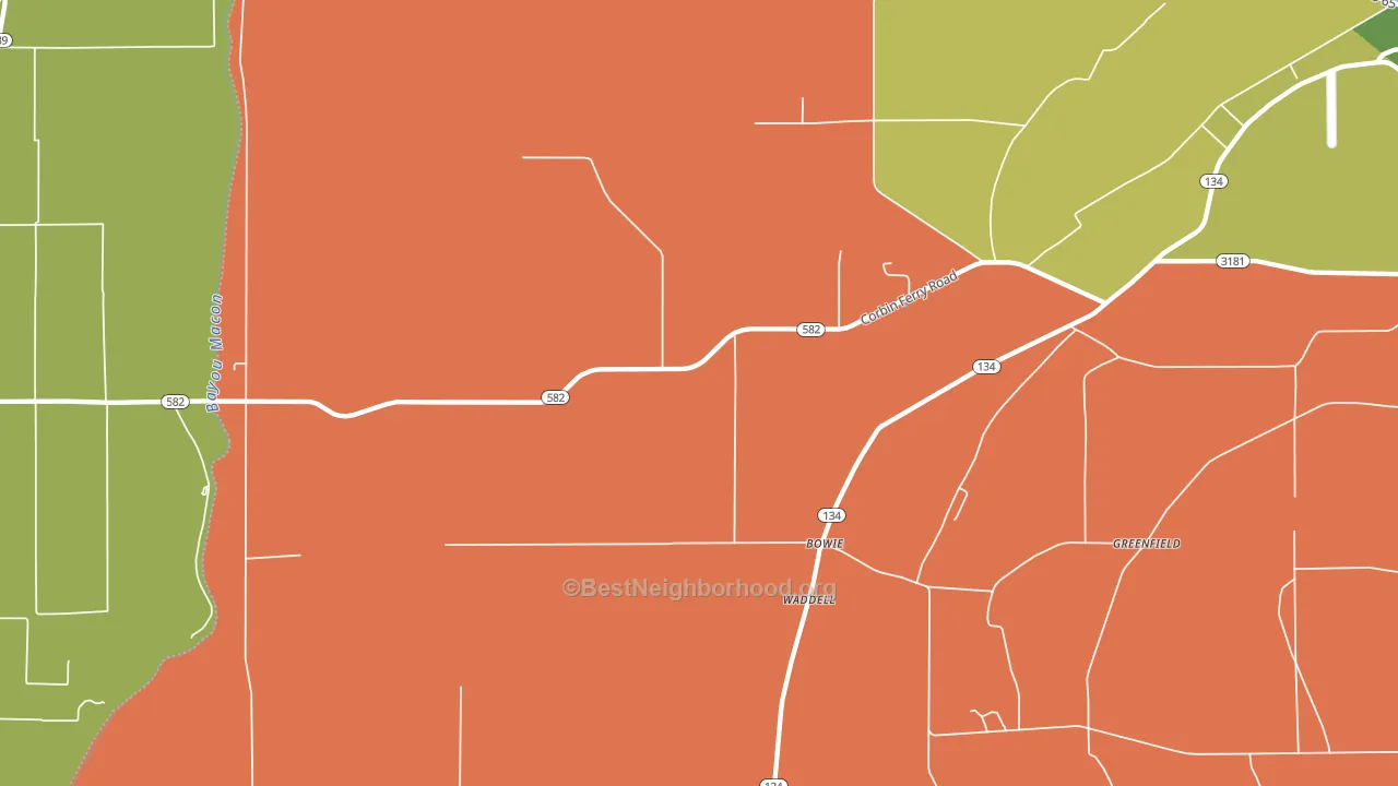Monticello, LA block-group voter-turnout map