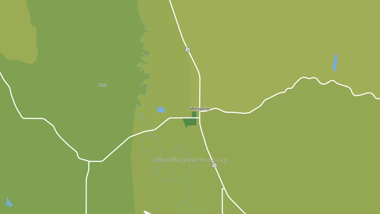 Montpelier, ID block-group voter-turnout map
