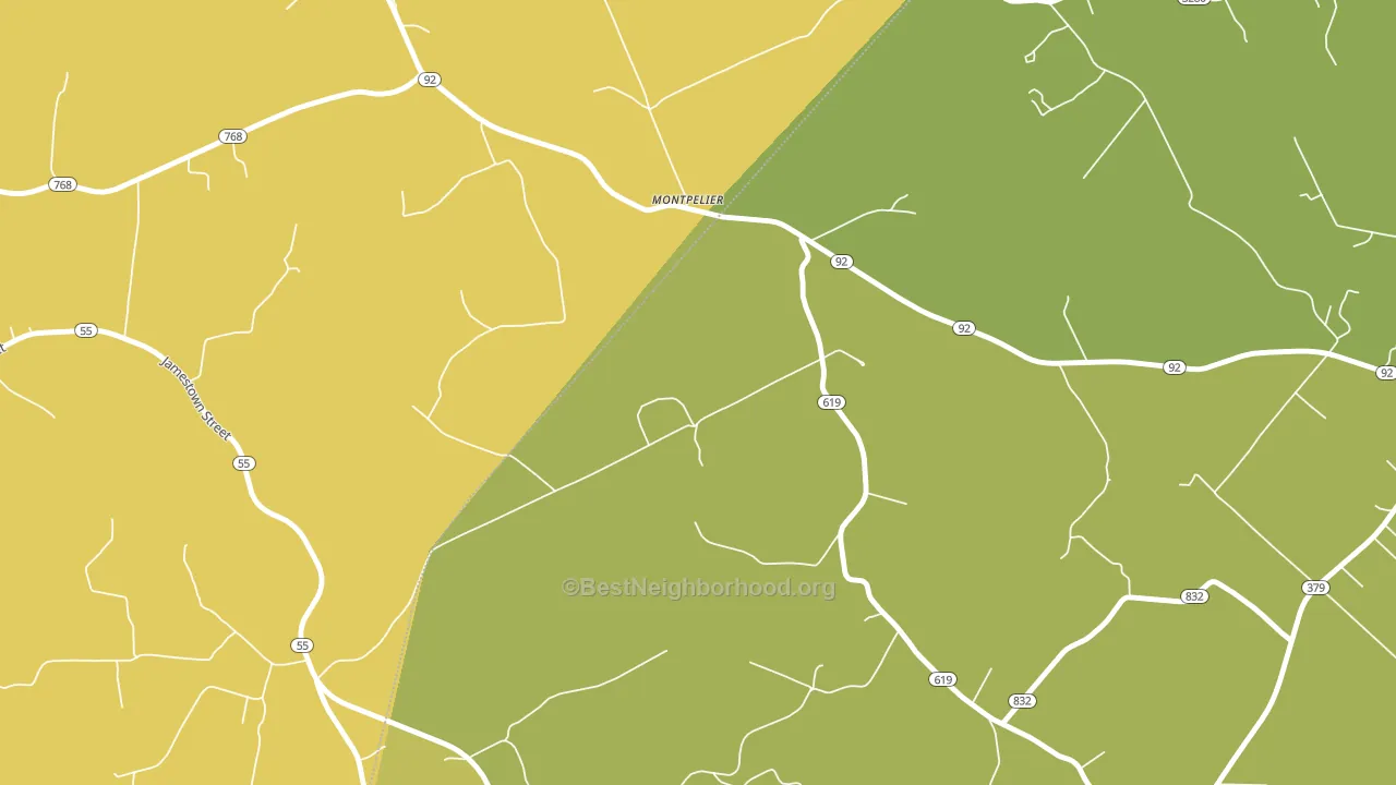 Montpelier, KY block-group voter-turnout map