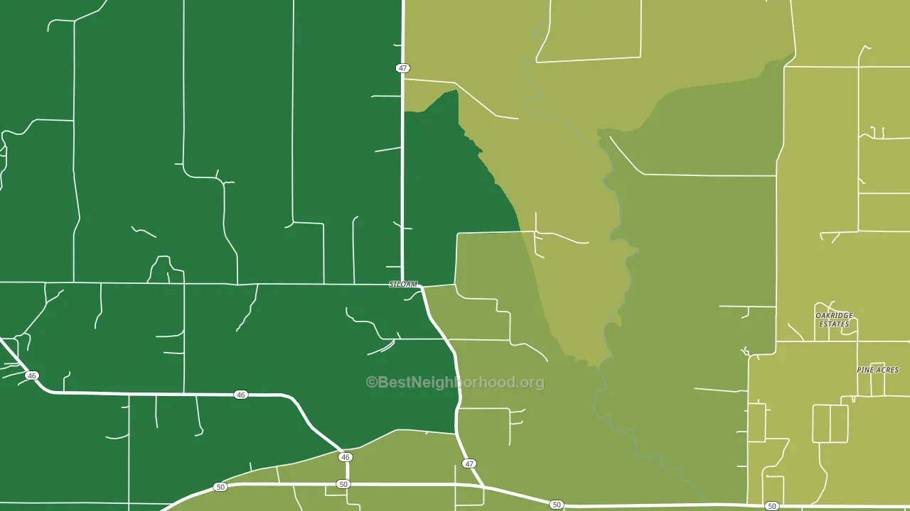 Montpelier, MS block-group voter-turnout map