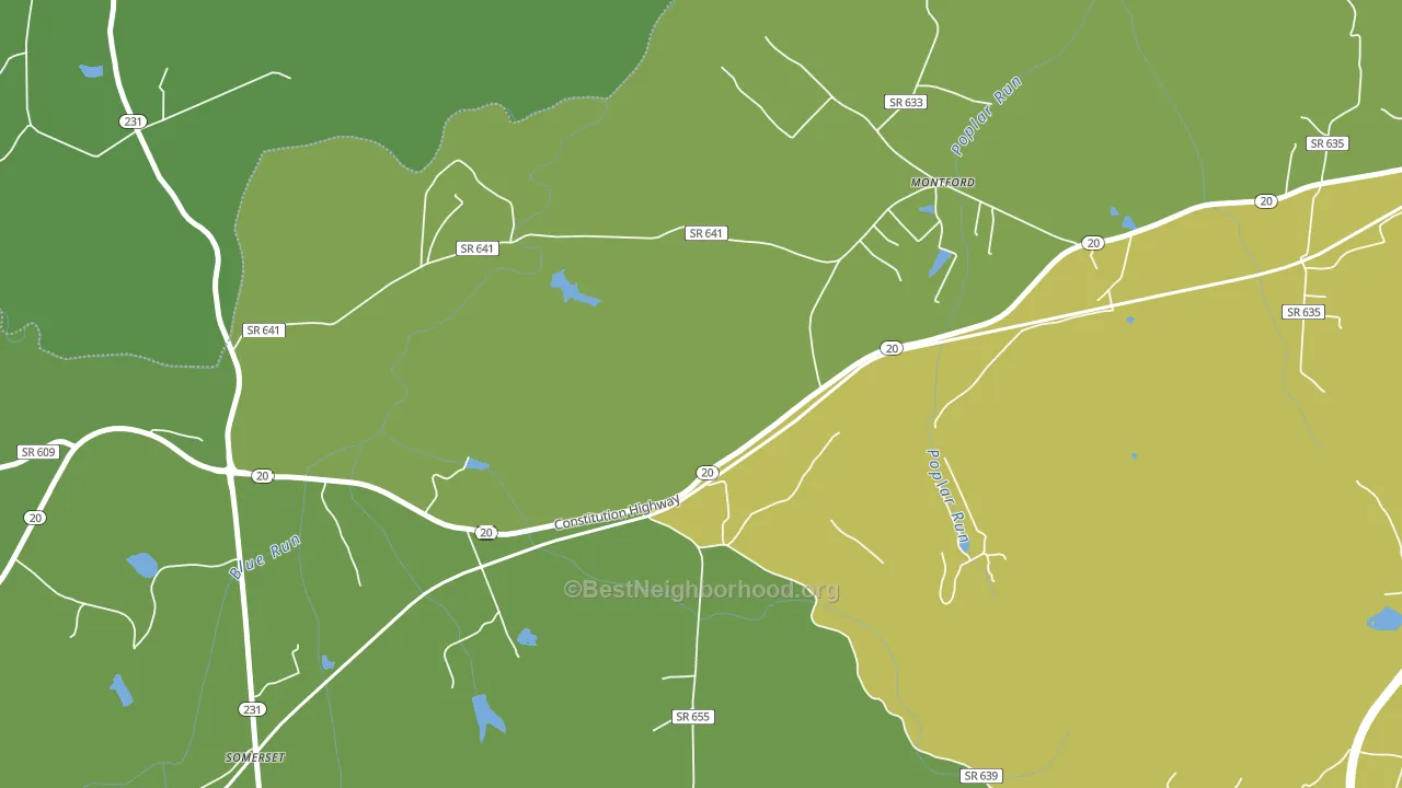 Montpelier Station, VA block-group voter-turnout map