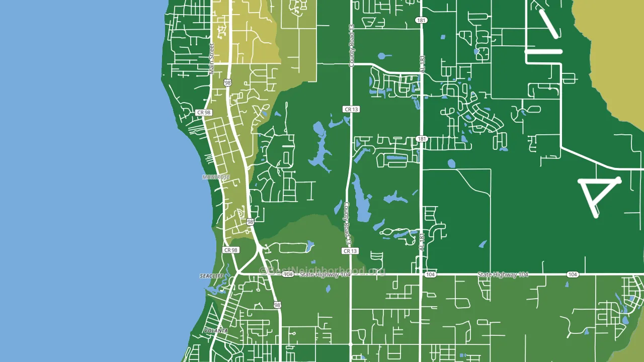 Montrose, AL block-group voter-turnout map