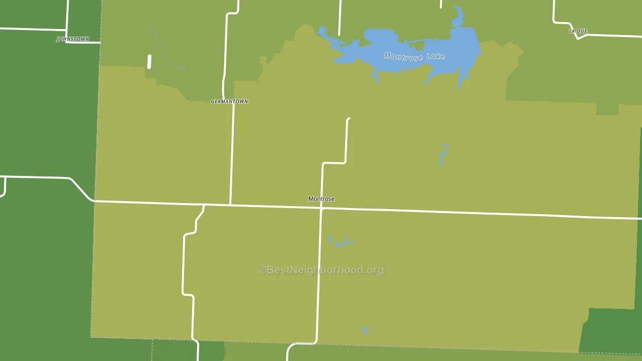Montrose, MO block-group voter-turnout map