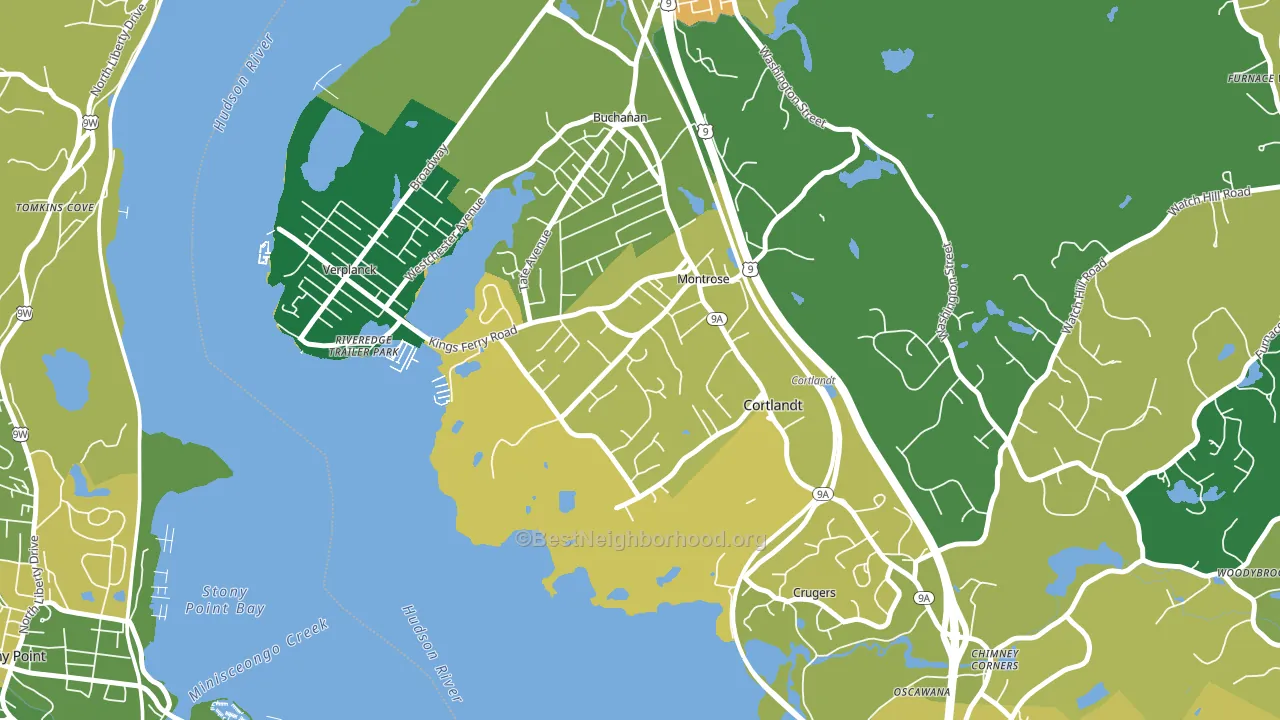 Montrose, NY block-group voter-turnout map