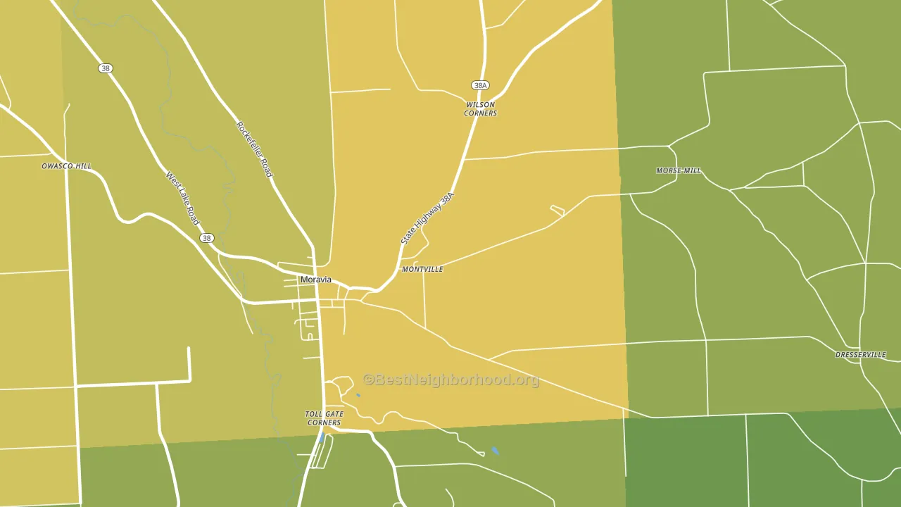 Montville, NY block-group voter-turnout map