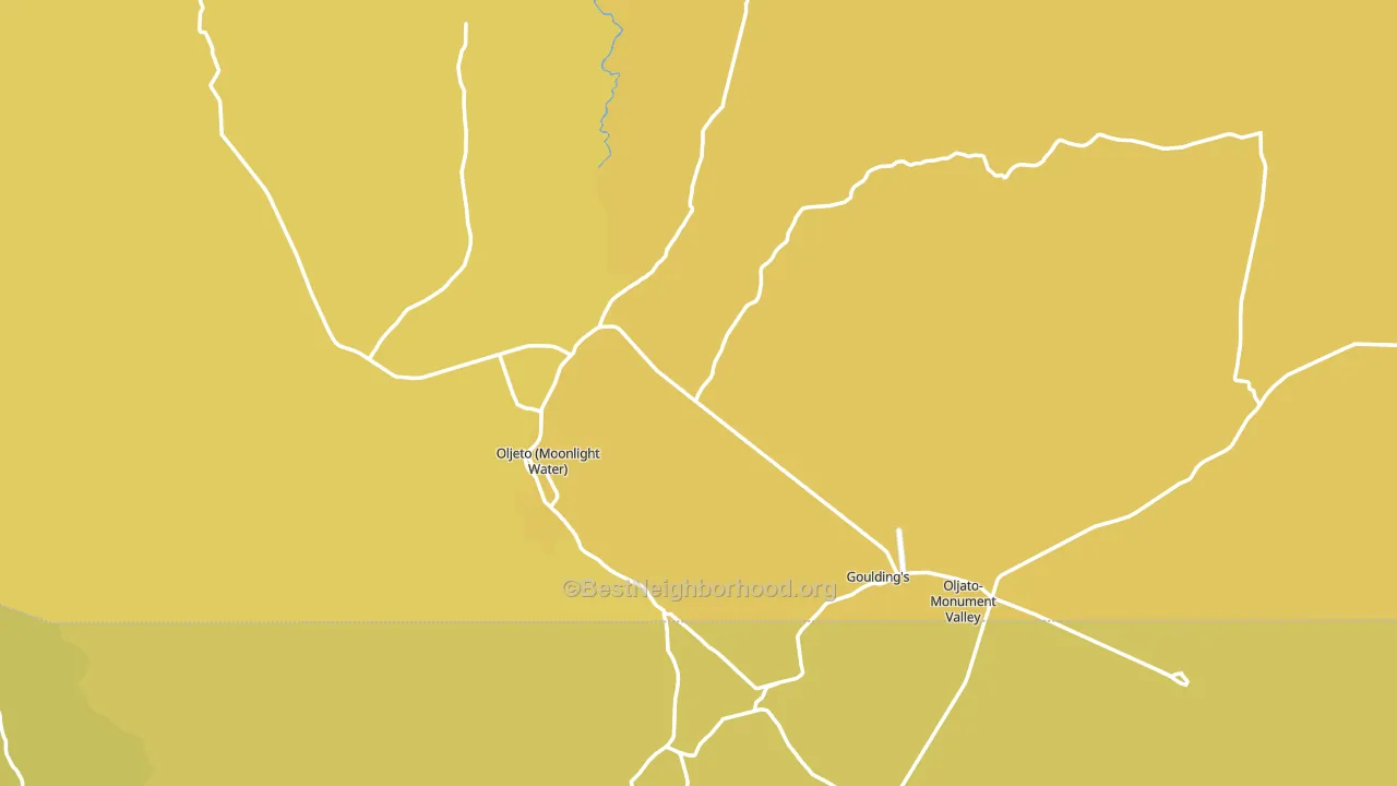 Monument Valley, UT block-group voter-turnout map