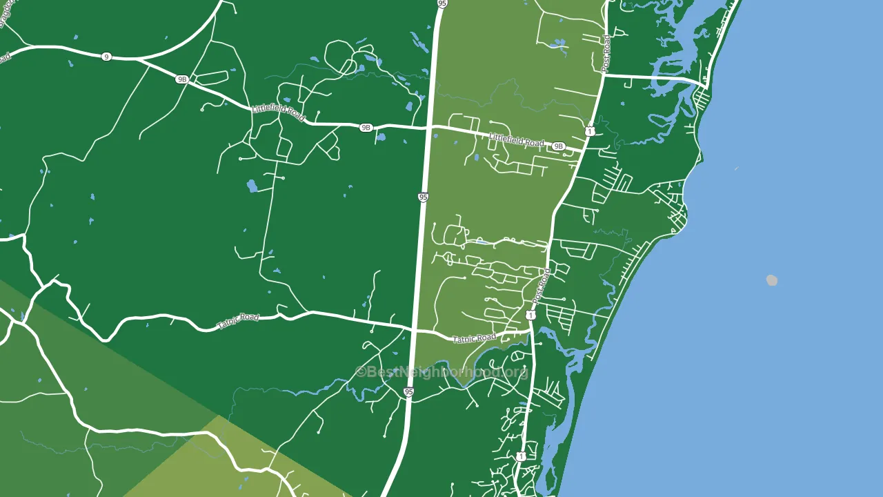 Moody, ME block-group voter-turnout map